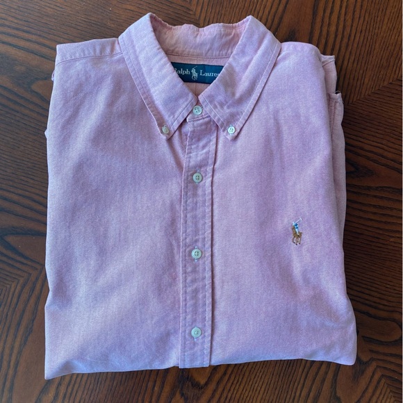 Ralph Lauren Men’s XXL Pale Pink Button-Up Shirt - 100% Cotton - Picture 9 of 9